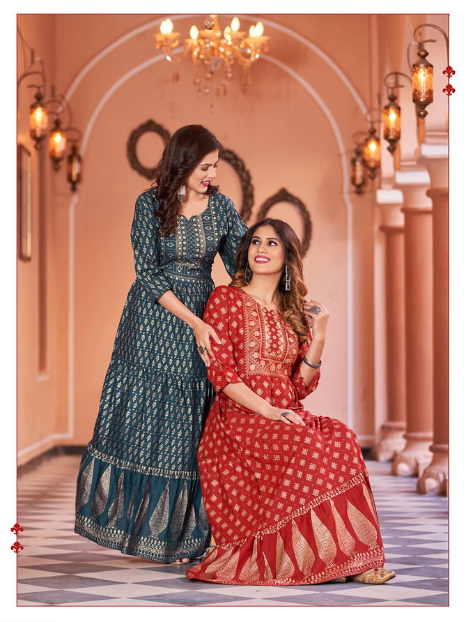 Banwery Sukumari Printed Festive Wear Wholesale  Anarkali Kurtis Catalog